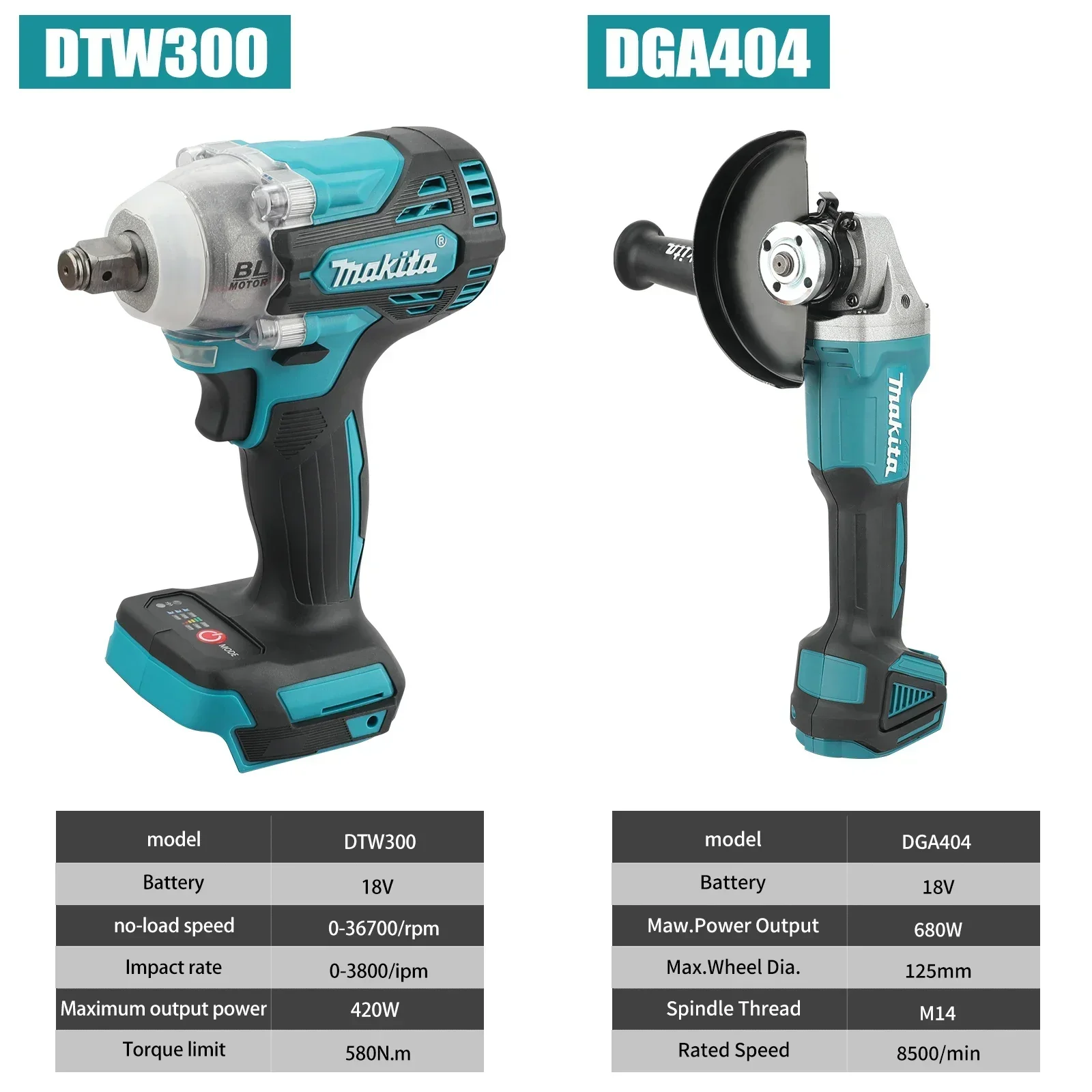マキタDTW300またはDGA404コンボ：18V、580N - Makita Drill Dtw300 のレビューと価格